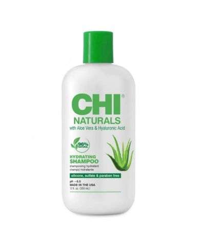 CHI NATURALS ALOE VERA ET HYALURONIQUE ACIDE SHAMPOOING HYDRATANT 355 ML
