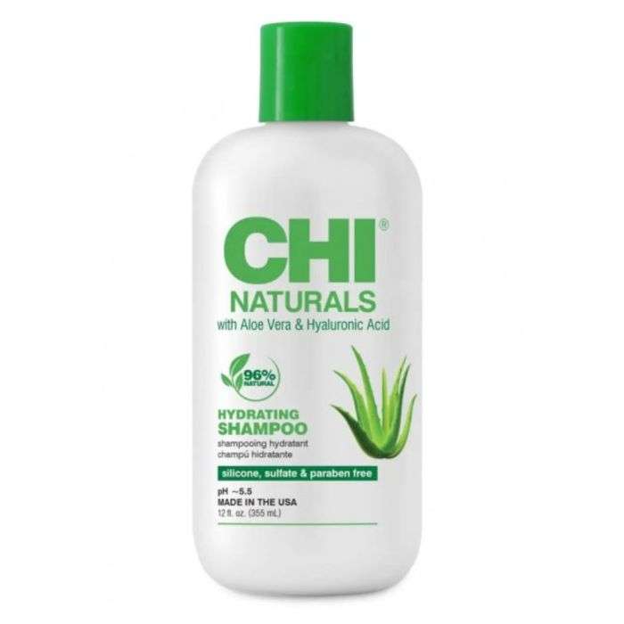 CHI NATURALS ALOE VERA ET HYALURONIQUE ACIDE SHAMPOOING HYDRATANT 355 ML