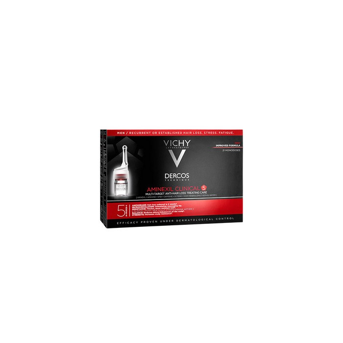 Vichy Dercos AMINEXIL CLINICAL 5 - Hommes ampoules antichute 21 ampoules