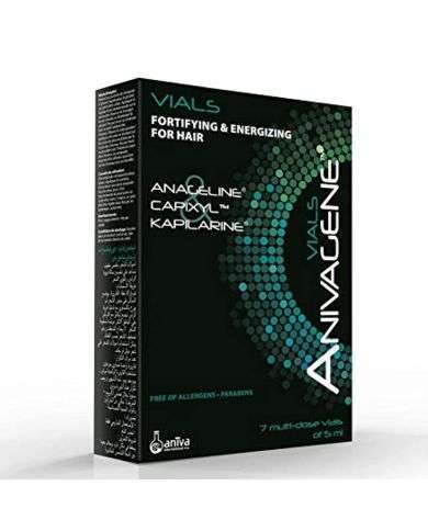 ANIVAGENE AMPOULES FORTIFIANTES ET ENERGISANTES POUR CHEVEUX 7 AMPOULES 5 ML