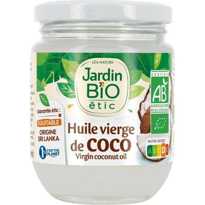 JARDIN BIO Huile vierge bio de coco 184 G
