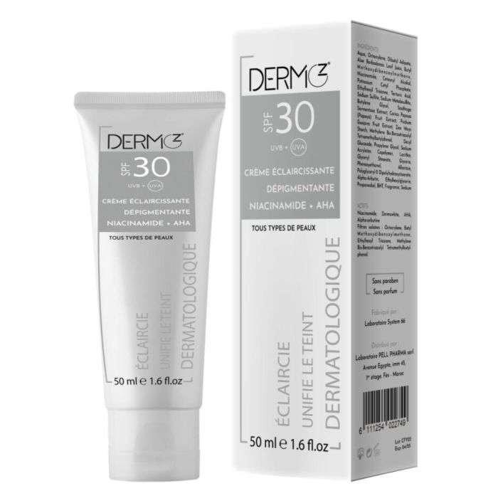 DERMO Z CREME ECLAIRCISSANTE SPF 30 TOUS TYPES DE PEAUX 50 ML