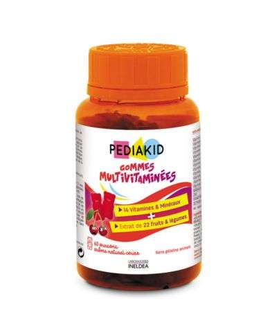 PEDIAKID GOMMES MULTIVITAMINES 60 OURSONS