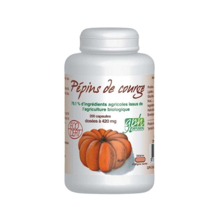 GPH PEPINS DE COURGE 420 MG 200 CAPSULES