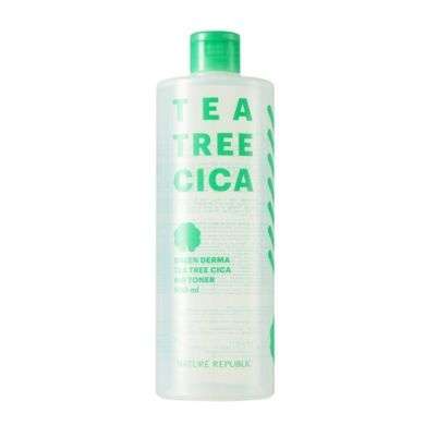NATURE REPUBLIC GREEN DERMA TEA TREE CICA TONER 500 ML