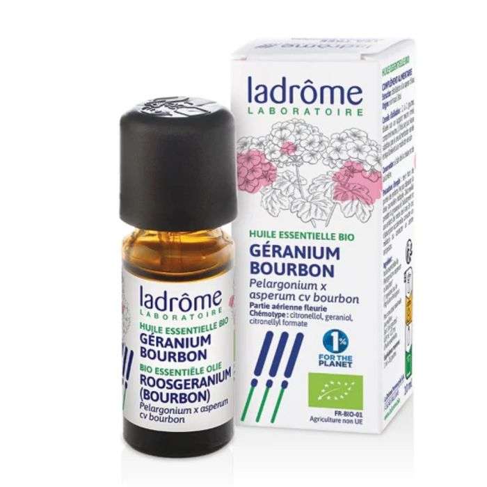 LADROME HUILE ESSENTIELLE BIO GERANIUM BOURBON