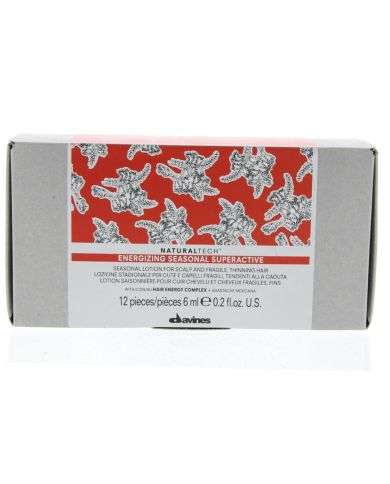 DAVINES NATURALTECH LOTION ENERGISANTE SUPERACTIVE 12*6 ML