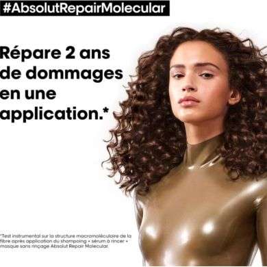 L'OREAL PROFESSIONNEL PARIS ABSOLUT REPAIR MOLECULAR MASQUE PROFESSIONNEL SANS RINCAGE 1000 ML