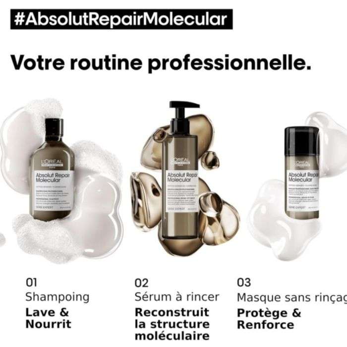 L'OREAL PROFESSIONNEL PARIS ABSOLUT REPAIR MOLECULAR SERUM A RINCER PROFESSIONNEL 250 ML