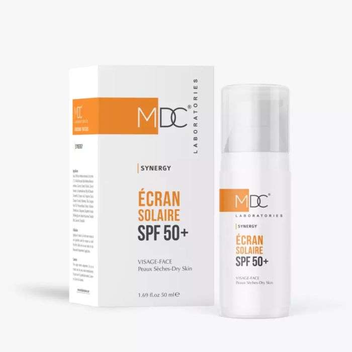 MDC SYNERY ECRAN SOLAIRE SPF 50+ PEAUX SECHES 50 ML