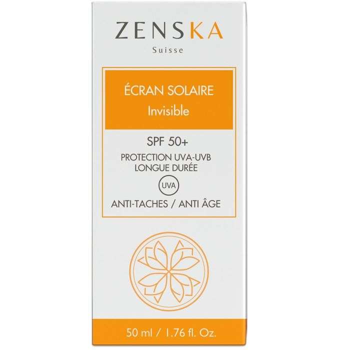ZENSKA ECRAN SOLAIRE INVISIBLE SPF 50 ANTI TACHES ANTI AGE 50 ML