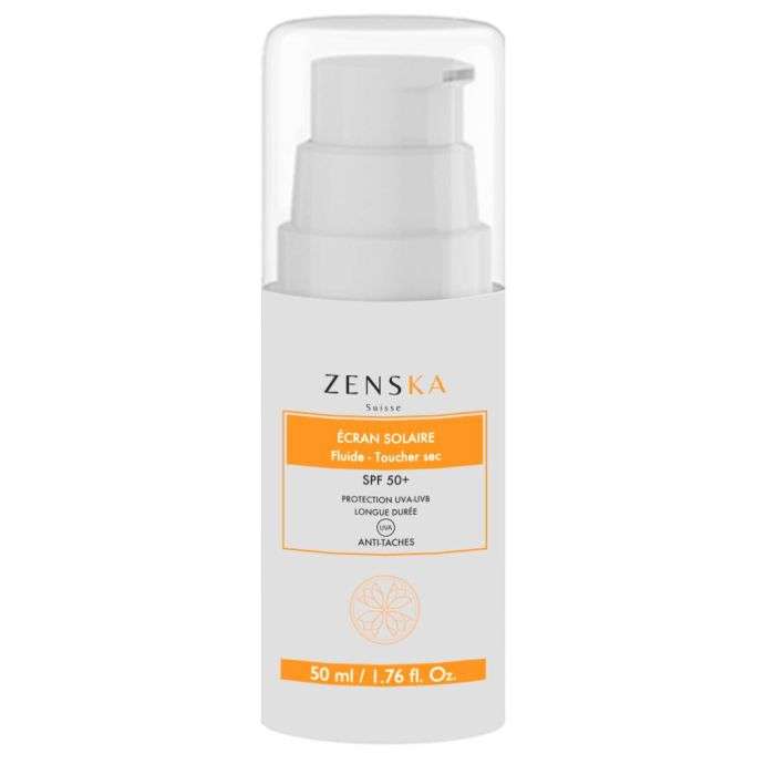 ZENSKA ECRAN SOLAIRE FLUIDE TOUCHER SEC SPF 50+ ANTI TACHES50 ML