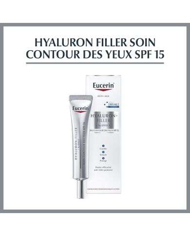 EUCERIN HYALURON FILLER*3 EFFECT SOIN CONTOUR DES YEUX SPF15 15 ML
