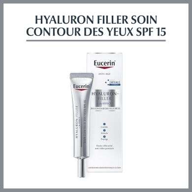 EUCERIN HYALURON FILLER3 EFFECT SOIN CONTOUR DES YEUX SPF15 15 ML