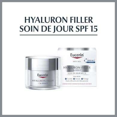 EUCERIN HYALURON FILLER 3 EFFECT SOIN DE JOUR SPF 15 PEAU SECHE