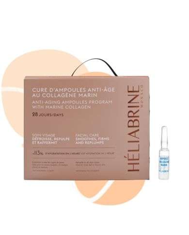 HELIABRINE AMPOULES AU COLLAGENE MARIN CURE ANTI AGE 28 JOURS