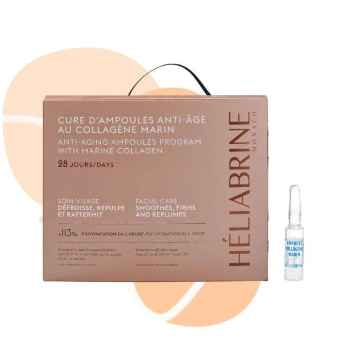 HELIABRINE AMPOULES AU COLLAGENE MARIN CURE ANTI AGE 24 JOURS