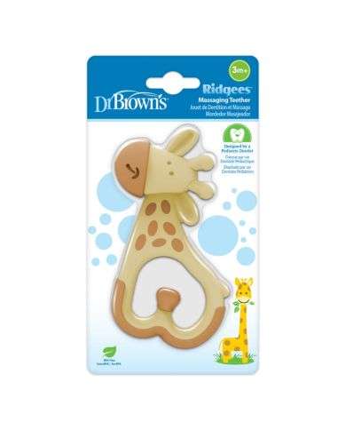 DR BROWNS ANNEAU DE DENTITION RIDGEES GIRAFE 3 MOIS+