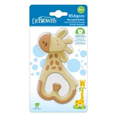 DR BROWNS ANNEAU DE DENTITION RIDGEES GIRAFE 3 MOIS+