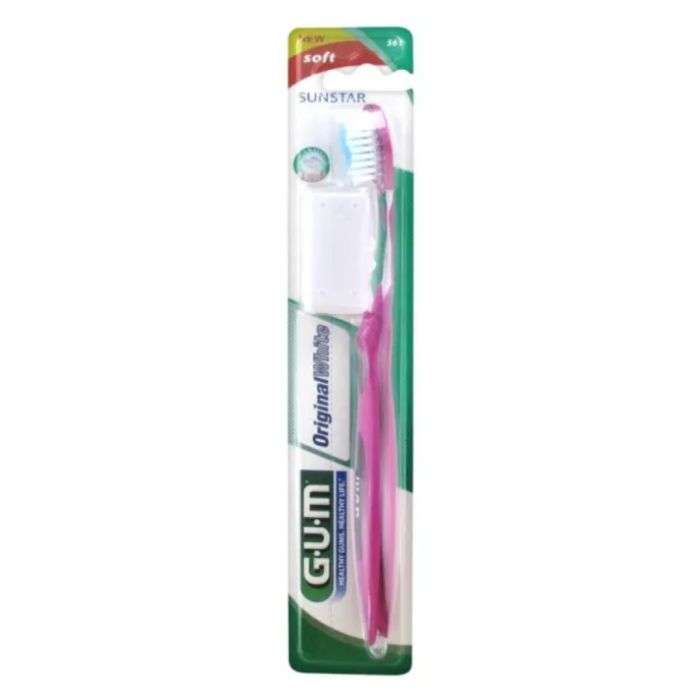 GUM BROSSE A DENTS ORIGINAL WHITE MEDIUM COMPACTE REF 563