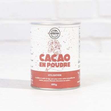 NOURISH CACAO EN POUDRE 100 G