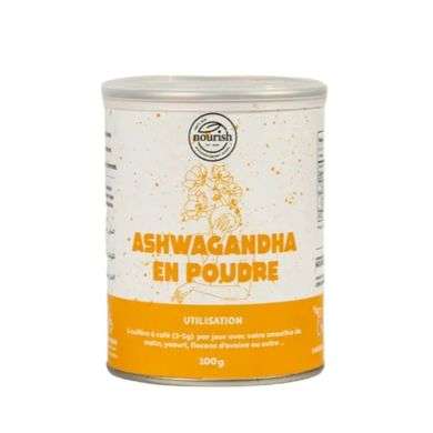 NOURISH ASHWAGANDHA EN POUDRE 100G