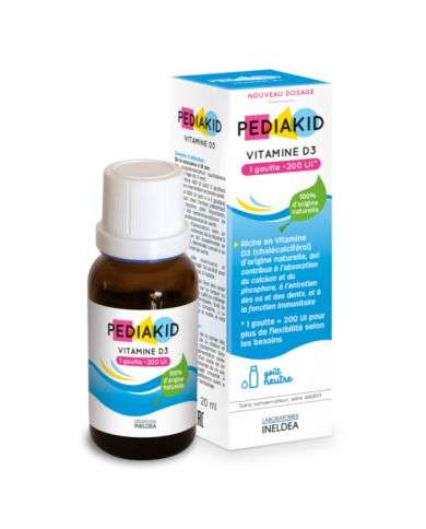 PEDIAKID VITAMINE D3 200 UI 20 ML
