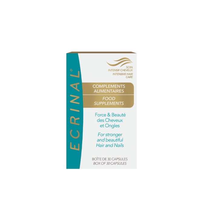 ECRINAL 30 CAPSULES CHEVEUX 1 MOIS DE TRAITEMENT