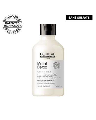 L'OREAL PROFESSIONNEL METAL DETOX  SHAMPOOING PROFESSIONNEL SANS SULFATE 300 ML