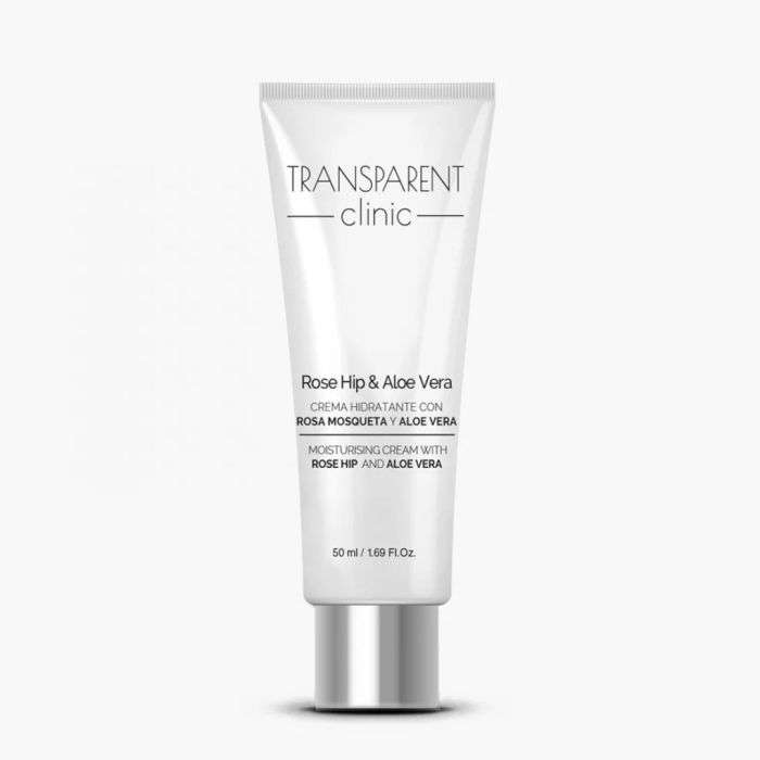 TRANSPARENT CLINIC CREME HYDRATANTE ROSE HIP ET ALOE VERA 50 ML