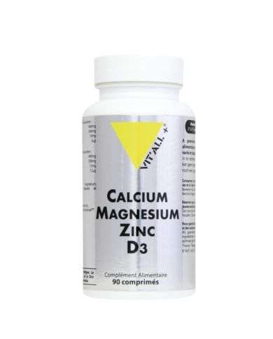 VITALL+ ZINC CALCIUM MAGNESIUM ZINC D3 90 COMPRIMES