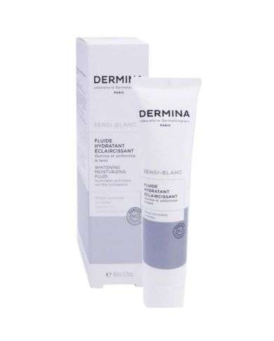 DERMINA SENSI BLANC FLUIDE HYDRATANT ECLAIRCISSANT 40 ML