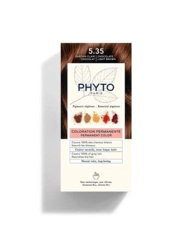PHYTO COLOR KIT COLORATION 5.35 CHATAIN CLAIR CHOCOLAT