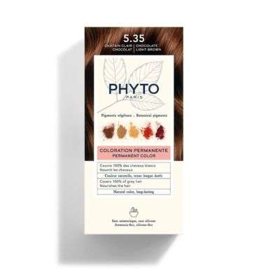 PHYTO COLOR KIT COLORATION 5.35 CHATAIN CLAIR CHOCOLAT