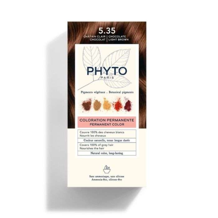 PHYTO COLOR KIT COLORATION 5.35 CHATAIN CLAIR CHOCOLAT
