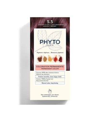 PHYTO COLOR KIT COLORATION 5.5 CHATAIN CLAIR ACAJOU