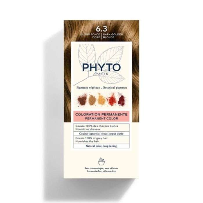 PHYTO COLOR KIT COLORATION 6.3 BLOND FONCE DORE