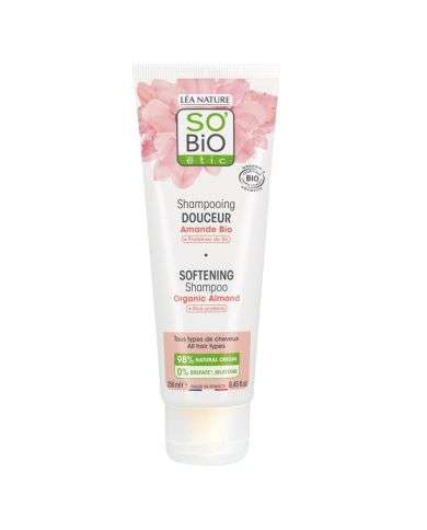 SO BIO SHAMPOING DOUCEUR AMANDE BIO ET PROTEINES DE RIZ 250 ML