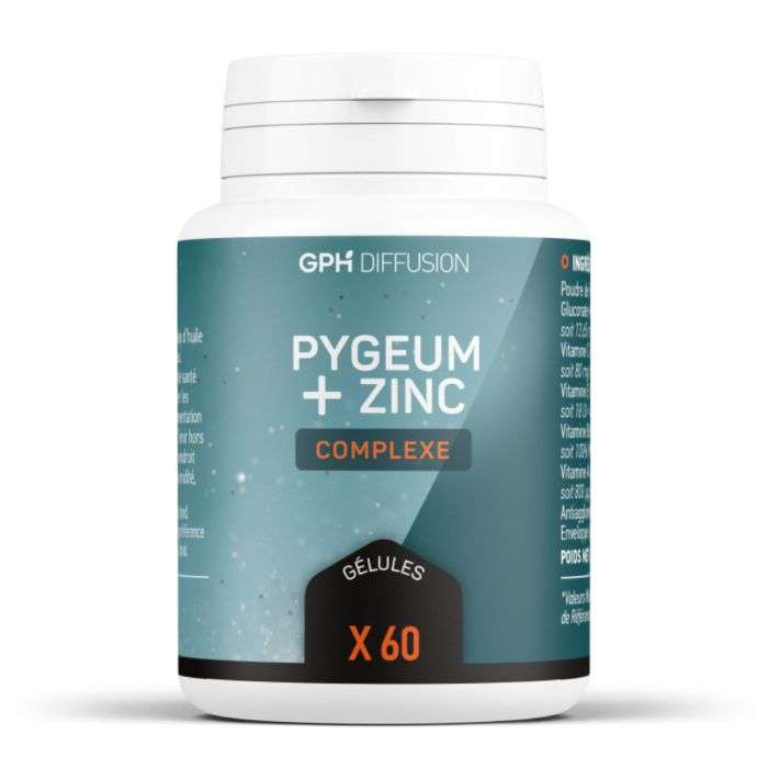 GPH PYGEUM + ZINC COMPLEXE 60 GELULES
