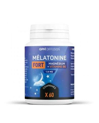 GPH MELATONINE FORT MAGNESIUM + VITAMINE B6 60 COMPRIMES 