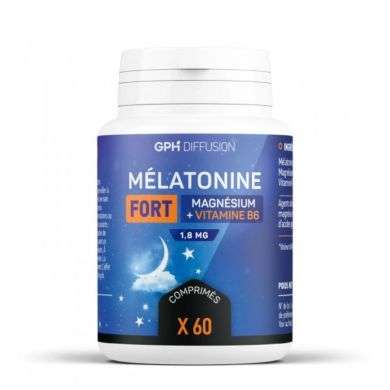 GPH MELATONINE FORT MAGNESIUM + VITAMINE B6 60COMPRIMES 