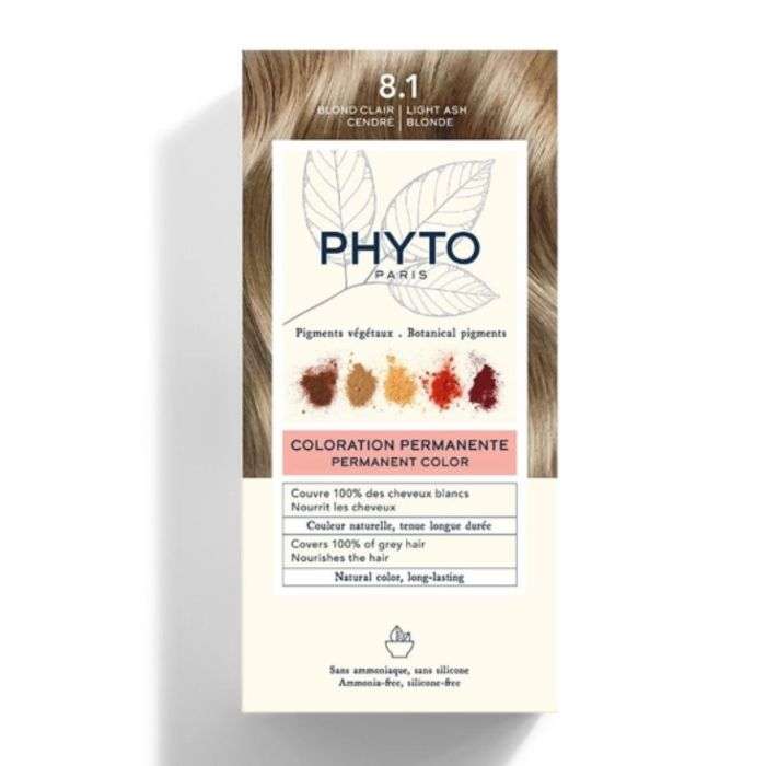 PHYTO COLOR KIT COLORATION 8.1 BLOND CLAIR CENDRE