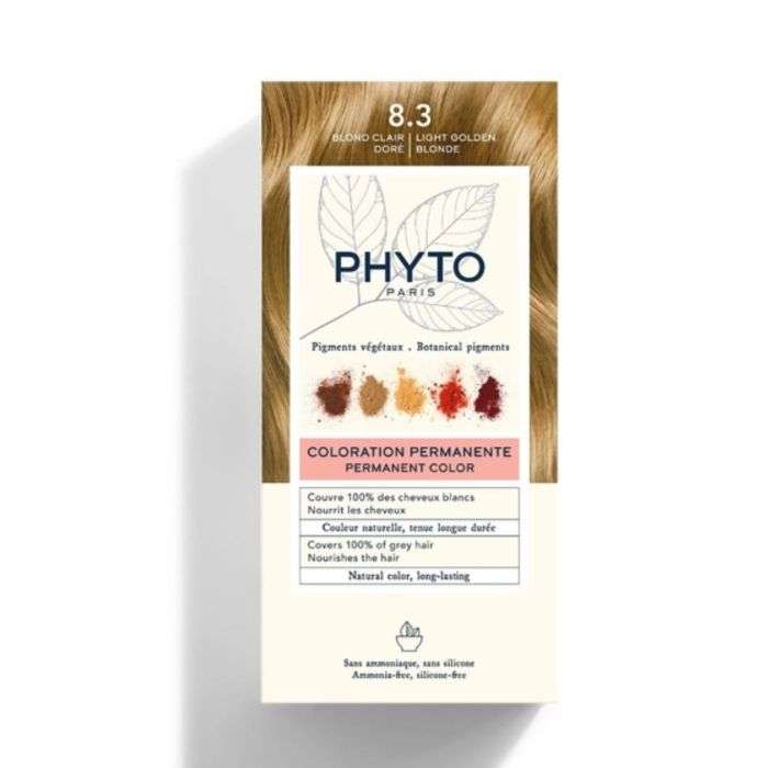 PHYTO COLOR KIT COLORATION 8.3 BLOND CLAIR DORE