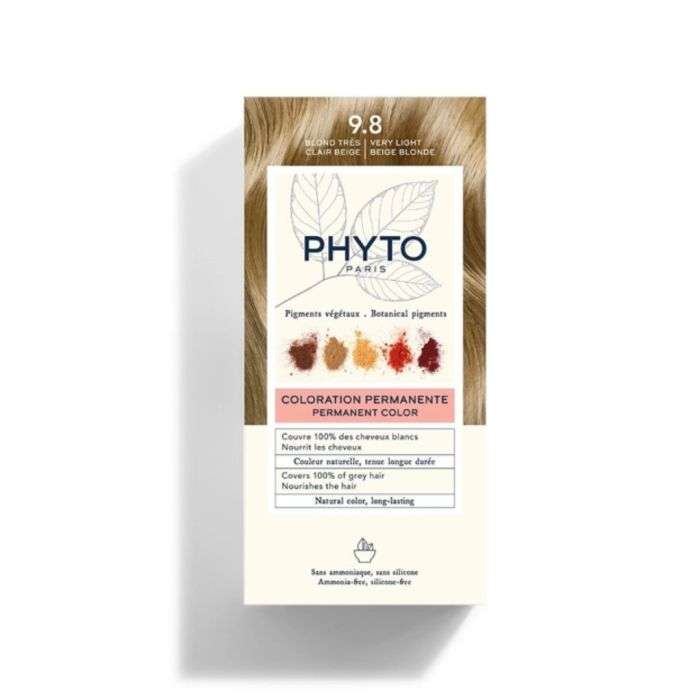 PHYTO COLOR KIT COLORATION 9.8 BLOND TRES CLAIR BEIGE