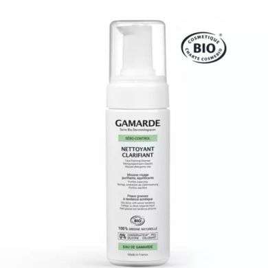 GAMARDE NETTOYANT CLARIFIANT MOUSSE VISAGE 160 ML