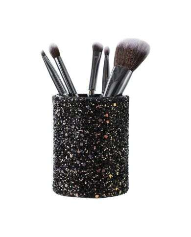 BYS 5 PC BROSSE DE MAQUILLAGE AVEC SUPPORT A PAILLETTE
