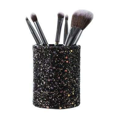 BYS 5 PC BROSSE DE MAQUILLAGE AVEC SUPPORT A PAILLETTE