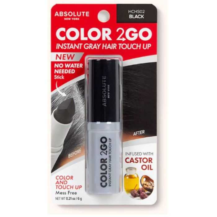 ABSOLUTE NEW YORK COUVRE RACINES COLOR 2 GO NOIR 12 G NO WATER NEEDED