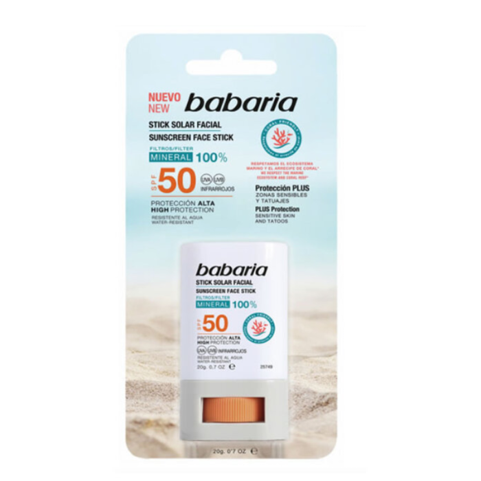 BABARIA STICK SOLAIRE VISAGE SPF50 20ML