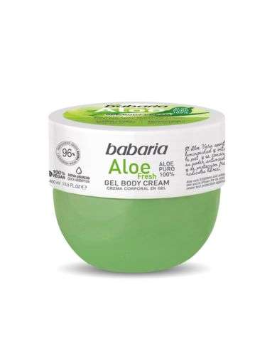 BABARIA CREME CORPORELLE APRES SOLEIL FRAICHE A L'ALOE VERA 400 ML